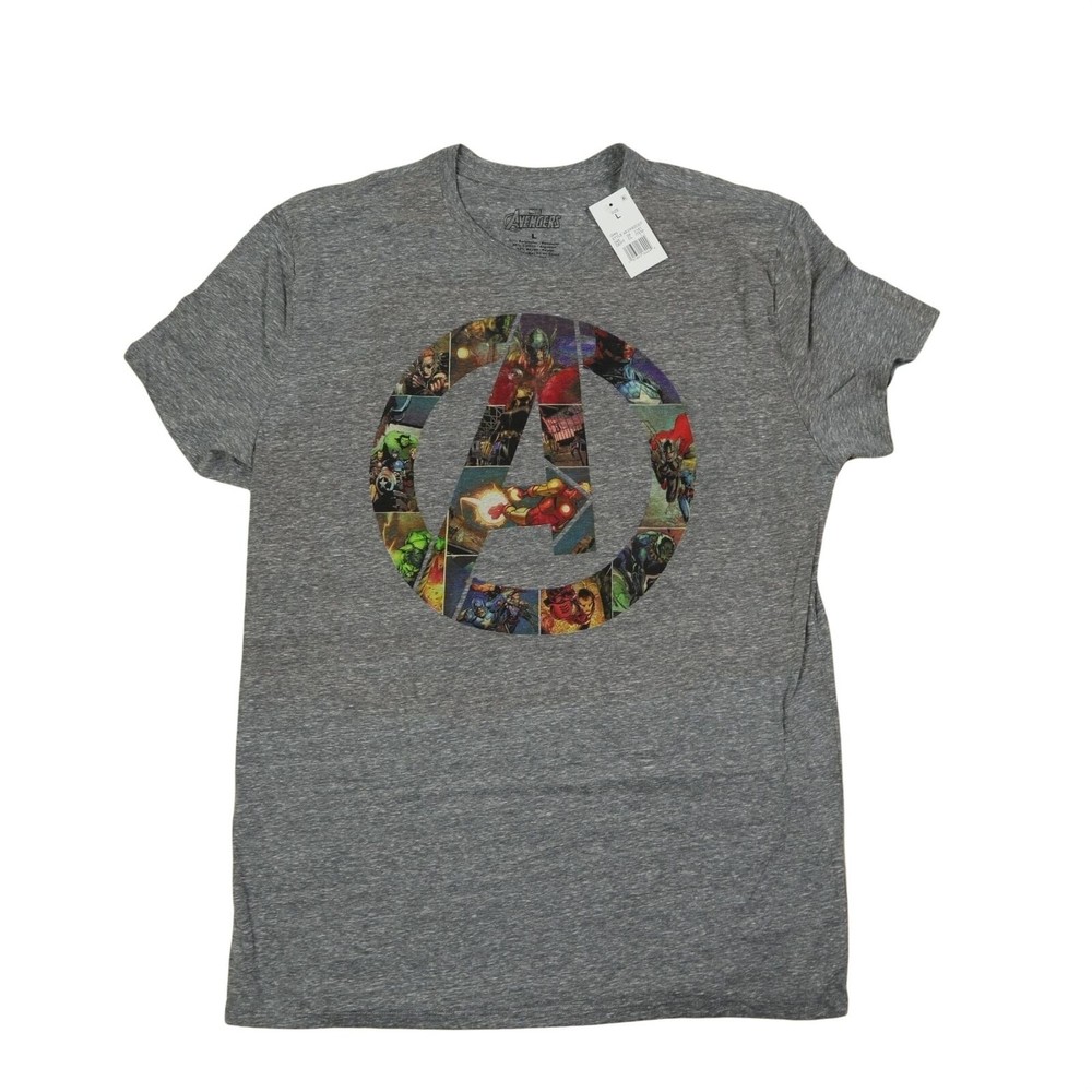 Avenger marvel t-shirt / short sleeve / gray color / avengers graphic tee